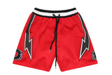 Octane lightening bolt shorts(red/black)