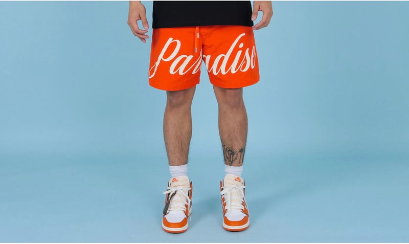 Paradise Lost Paradise Nylon Shorts (Orange)