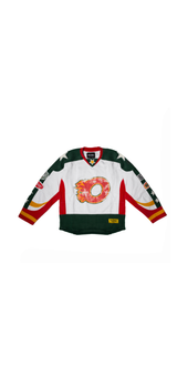 Octane heavyweight hockey jersey(white/green)