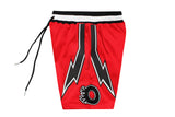 Octane lightening bolt shorts(red/black)