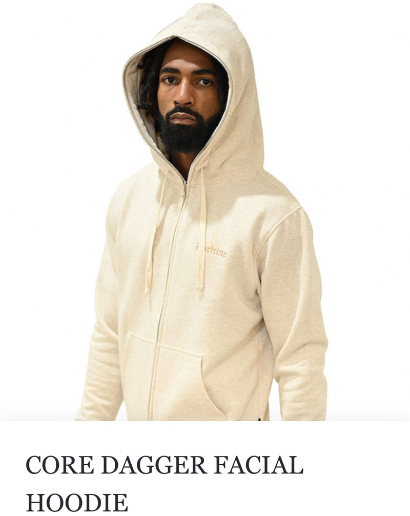 Doctrine Core Zip up Hoodie(Heather Oatmeal)