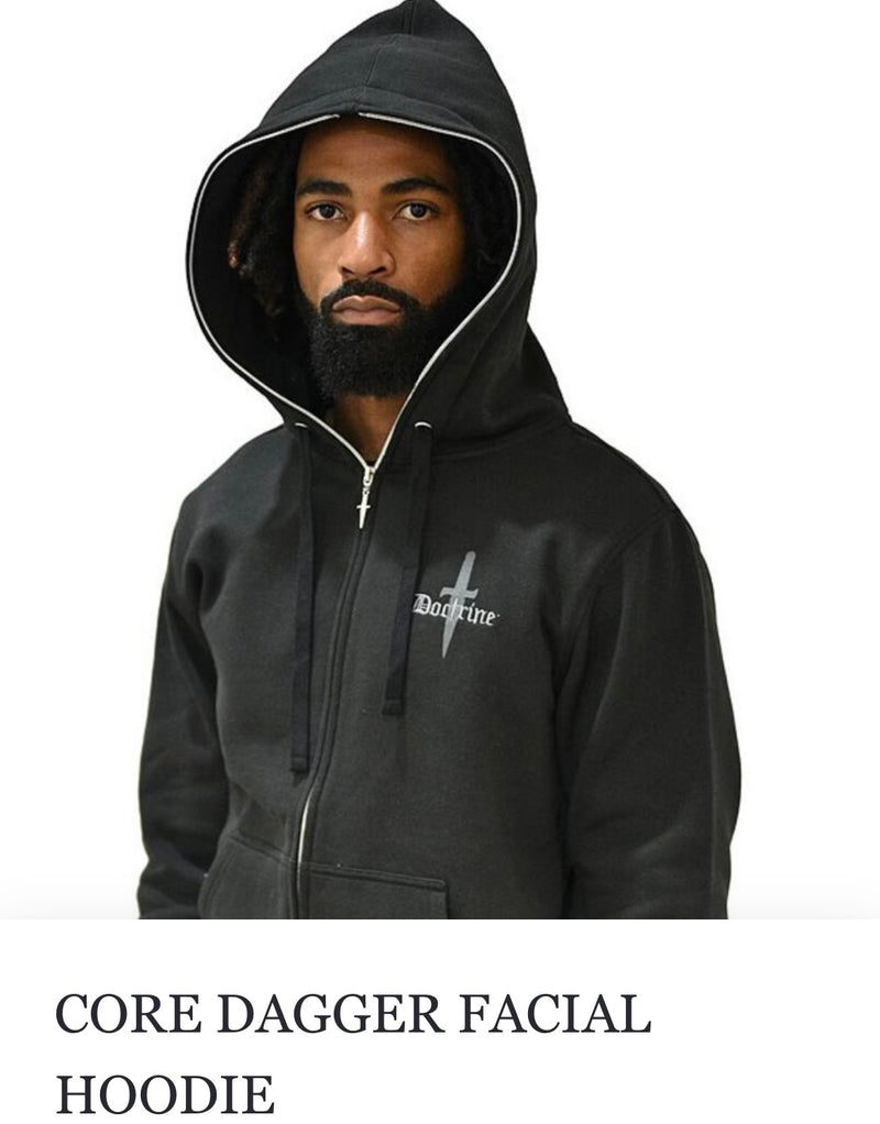 Doctrine Core Zip up Hoodie(Black)