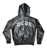 DCPL Vegan Leather Hoody(black)