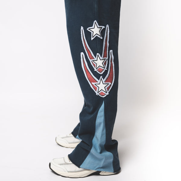 Octane heavyweight hockey flare joggers (blue)