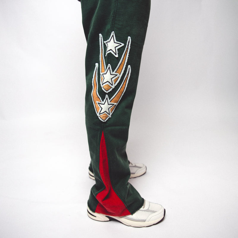 Octane heavyweight hockey flare joggers(green)