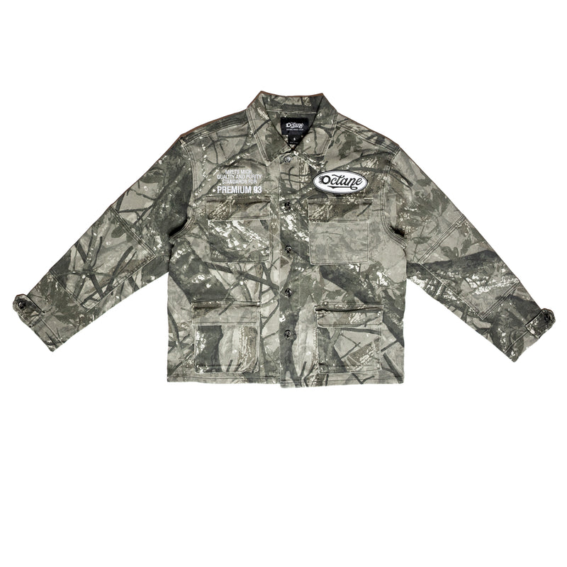 Octane Woodland Camo Jacket Grey