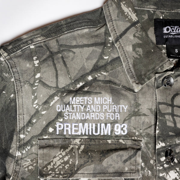 Octane Woodland Camo Jacket Grey