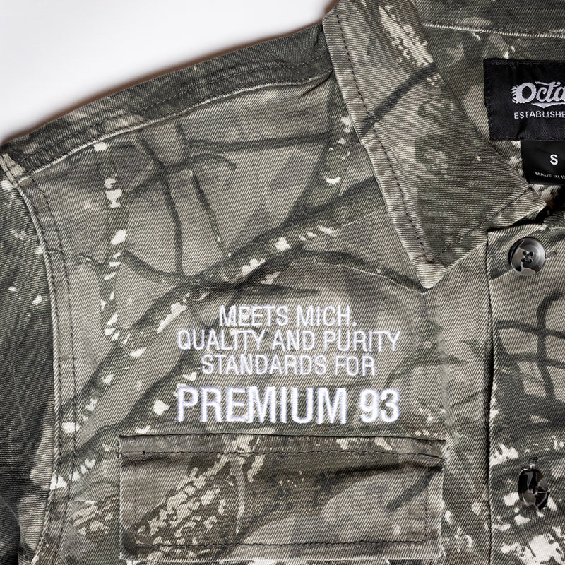 Octane Woodland Camo Jacket Grey