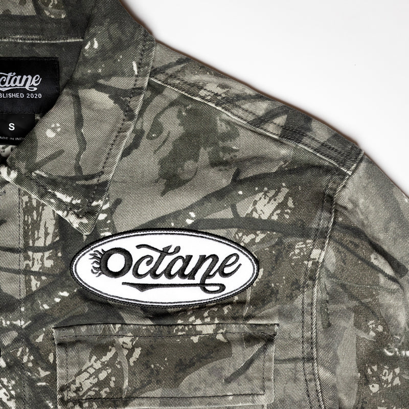 Octane Woodland Camo Jacket Grey