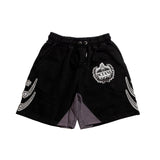 Octane heavyweight hockey shorts (black and grey)