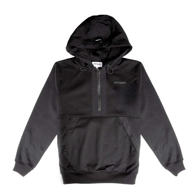 Sixth June nylon tech hoodie (black)