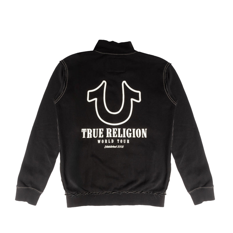 True Religion Zip Mock Neck(black)