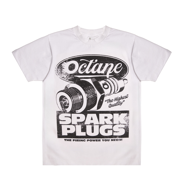 Octane Spark Plug T-Shirt(White & Black)