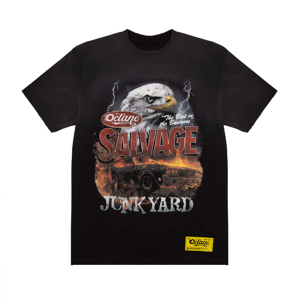 Octane Salvage Junk Yard T-Shirt(runs small)(black fade)