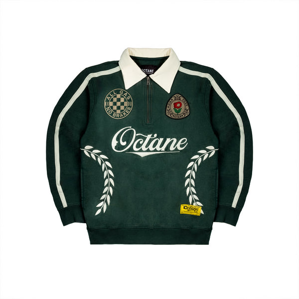 Octane World Cup Quarter Zip Sweatshirt(green)