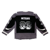 Octane heavyweight hockey jersey(black and grey)
