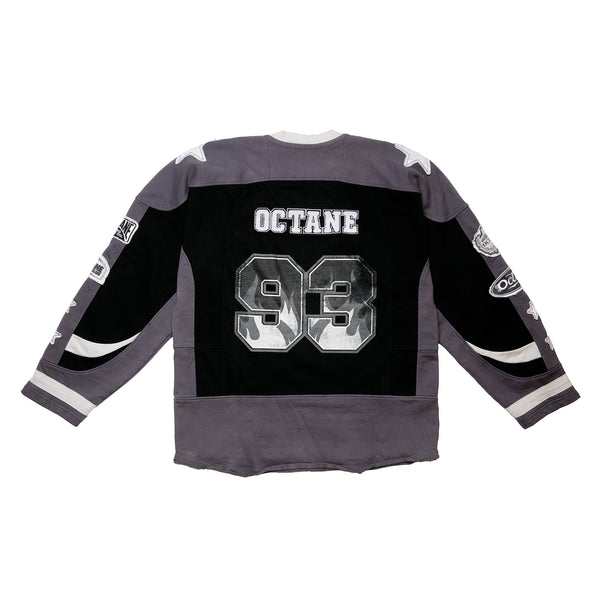 Octane heavyweight hockey jersey(black and grey)