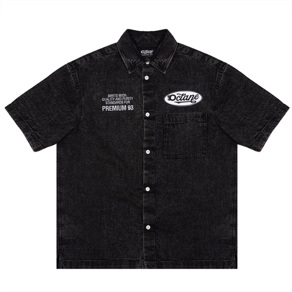 Octane denim work shirt(black)