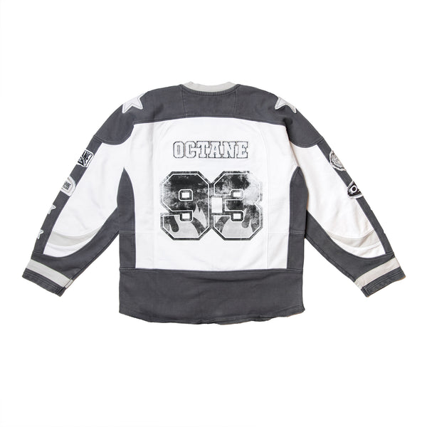 Octane heavyweight hockey jersey(white and grey)