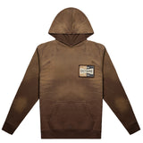 Octane spark plug pullover hoodie(washed brown)