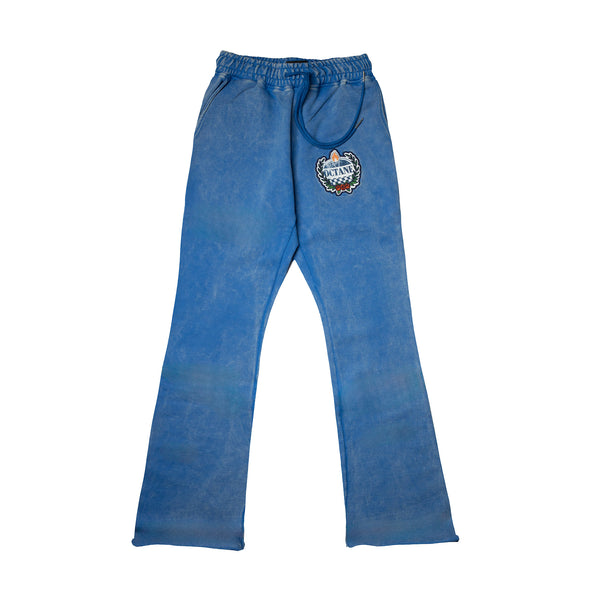 Octane collegiate wreath Flare Pants(light blue wash)