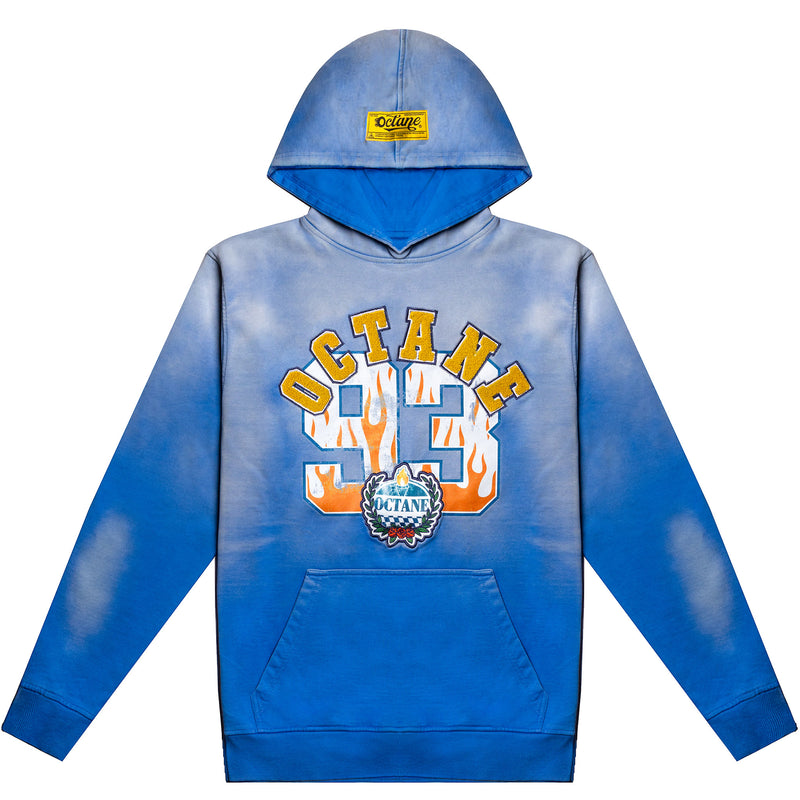 Octane collegiate wreath 93 Hoodie(light blue wash)