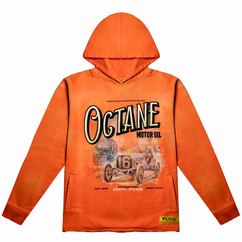 Octane Motor Oil hoodie(orange)