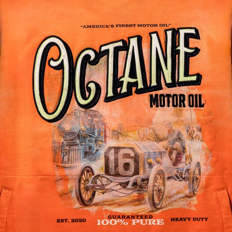 Octane Motor Oil hoodie(orange)