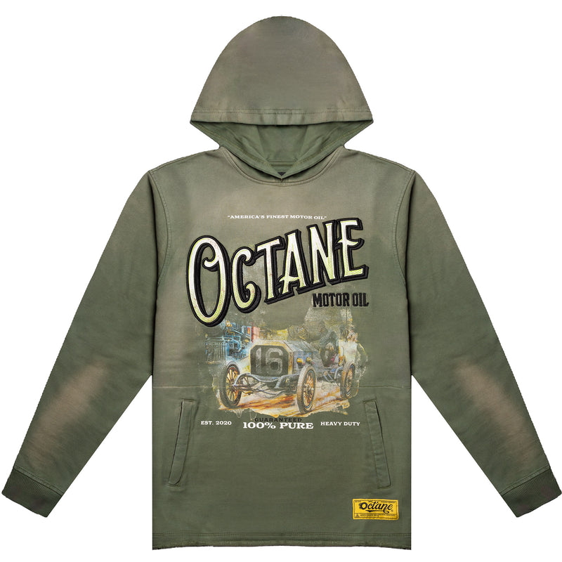 Octane Motor Oil Hoodie(Green)