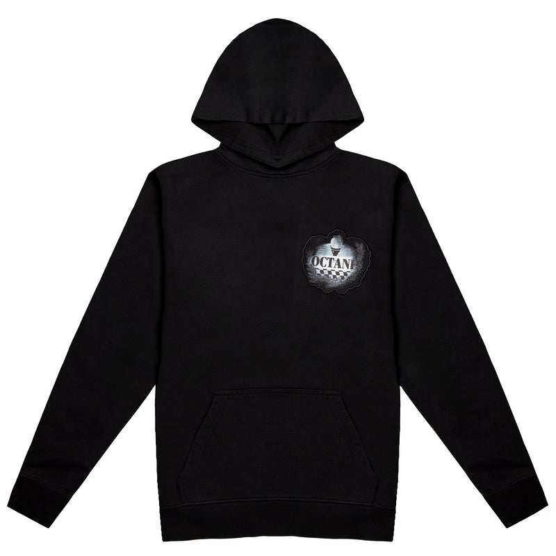 Octane Rally wreath pullover Hoodie(Black)