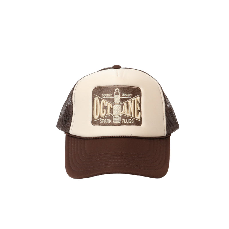 BROWN/TAN TRUCKER HAT