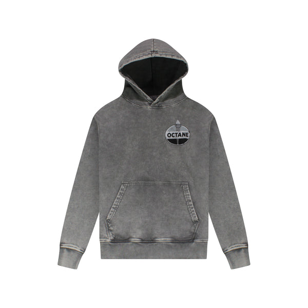 Octane Amoco vintage wash hoodie(grey)