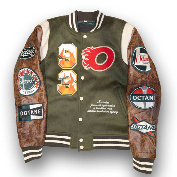 Octane Military Letterman Jacket