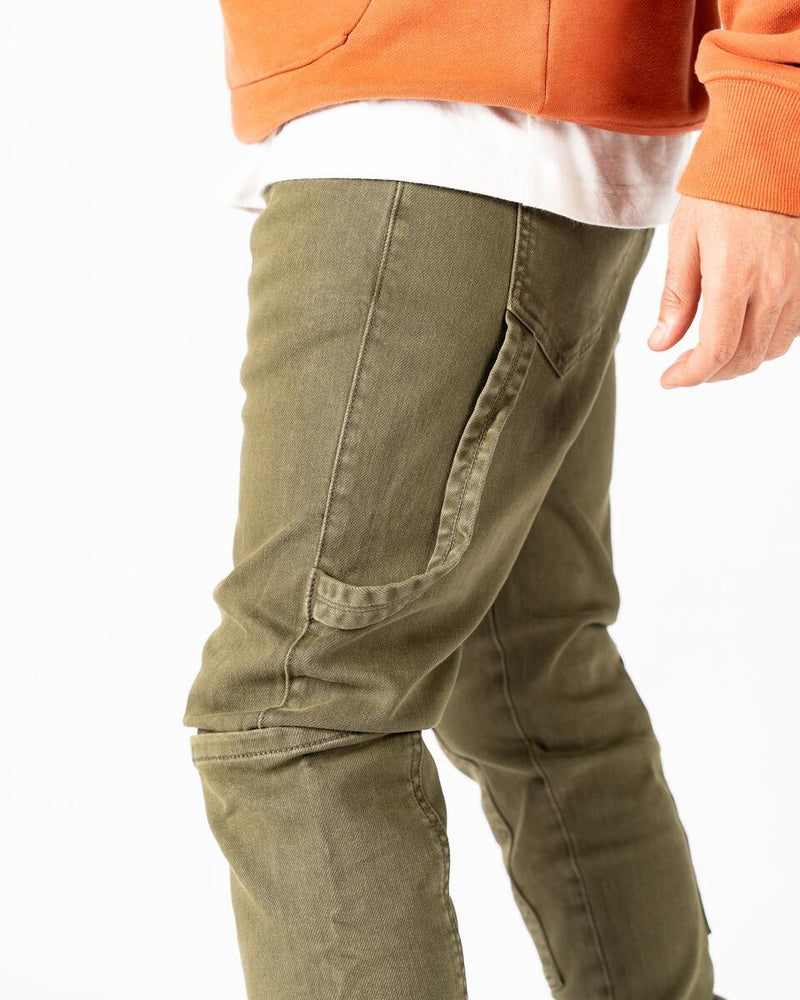 Pheelings cargo flare stack denim(olive)