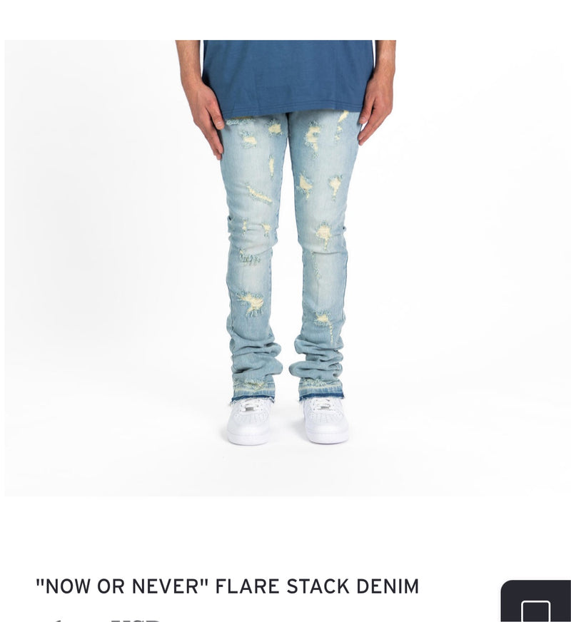 Pheelings “now or Never” flare stack(light blue)