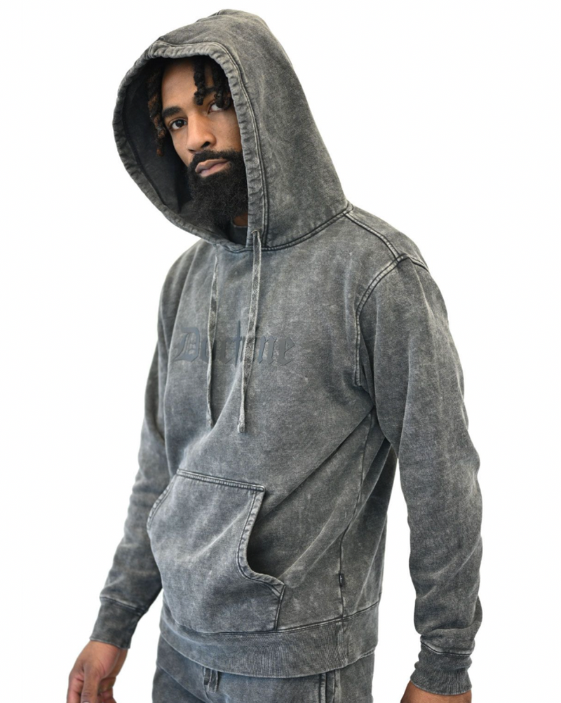 Doctrine hoodie(charcoal wash)