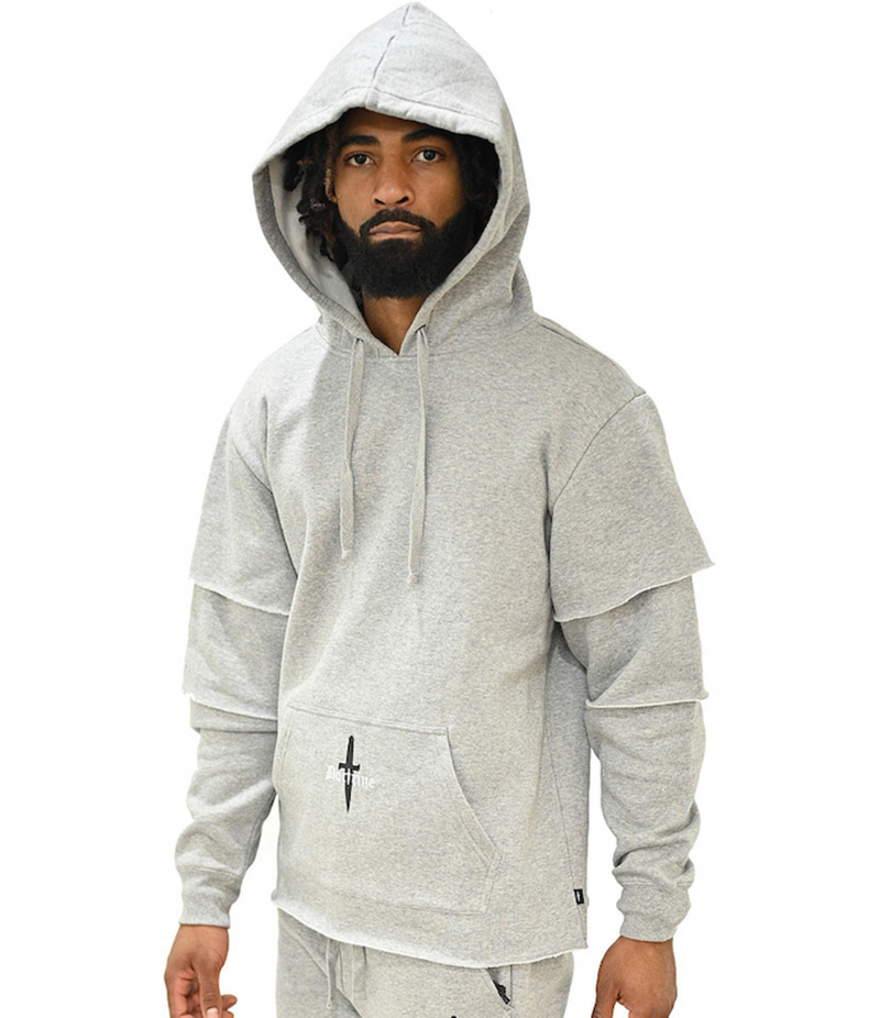 Doctrine Layered Hoodie(gray)