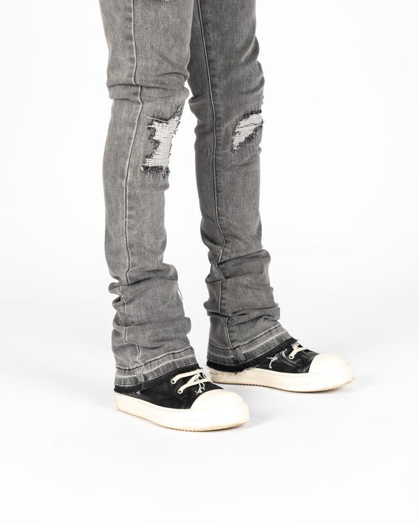 Pheelings “soulful serenity” flare stack denim (charcoal grey)