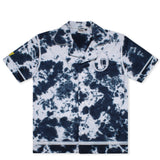 Octane Warm Up Button Up(tie dye blue)