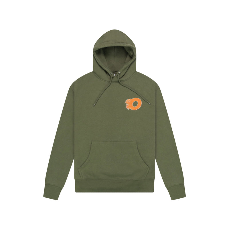 Basic O Hoodie Olive Green