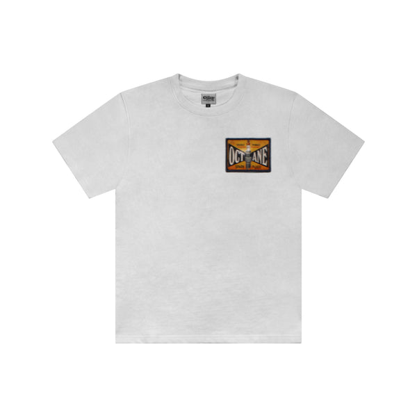 Octane spark plug heavy t-shirt(white)