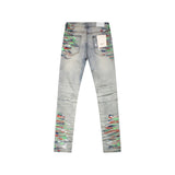 KDNK ripped jeans w/paint splatter