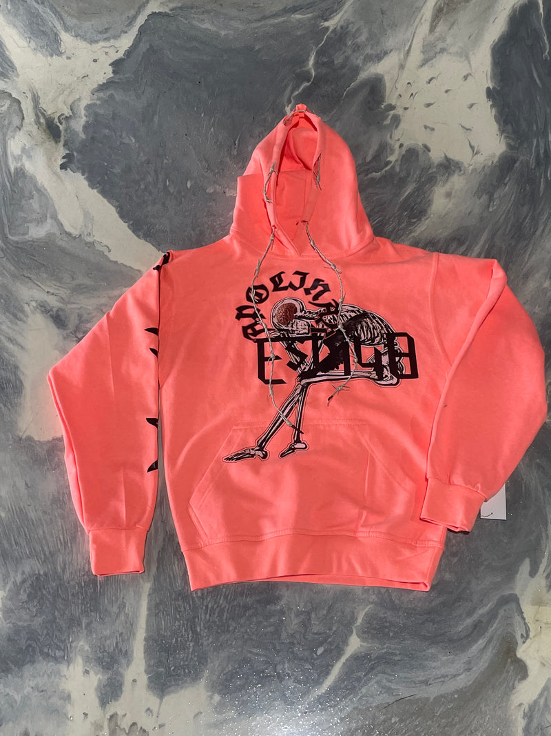 Apolinar loner hoodie(coral)