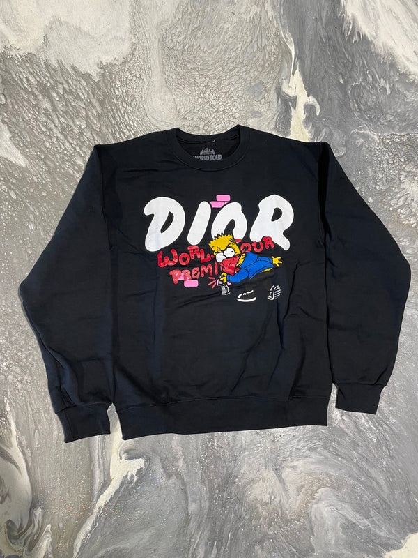 World Tour Bart Crewneck(Black)