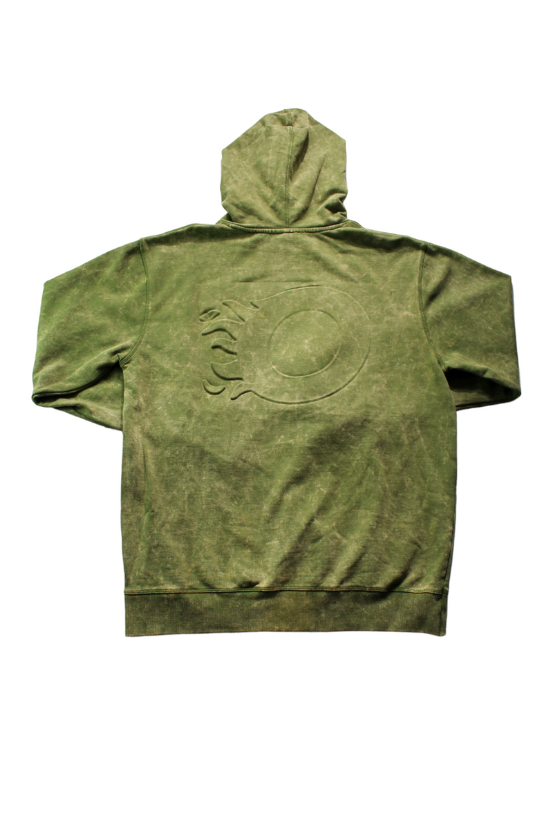 Octane Embossed Acid Wash Hoodie