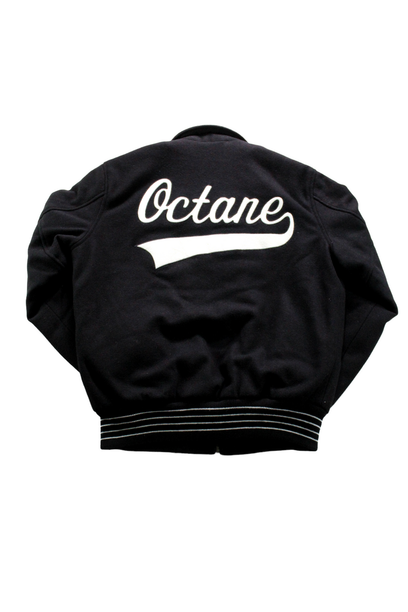 Octane Letterman Jacket(Black)