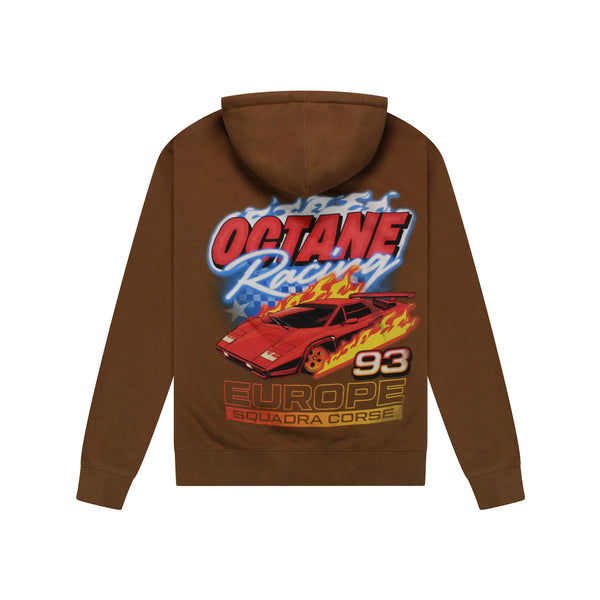 Octane Racing Hoodie (Brown)