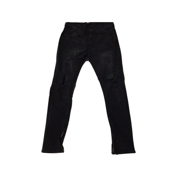 Kdnk black ankle zip jeans